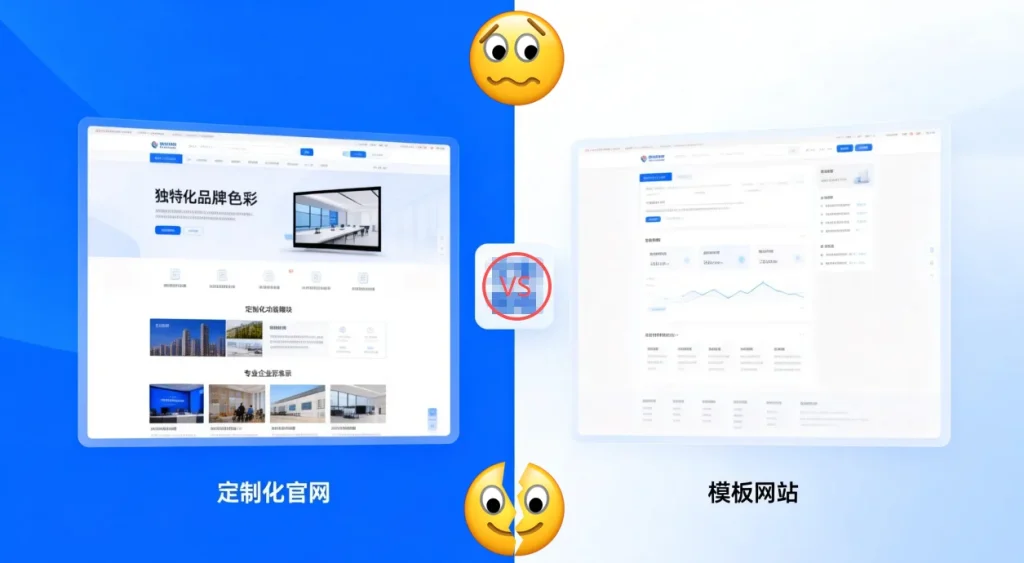 官网定制vs模板:2026公司网站建设该怎么选?