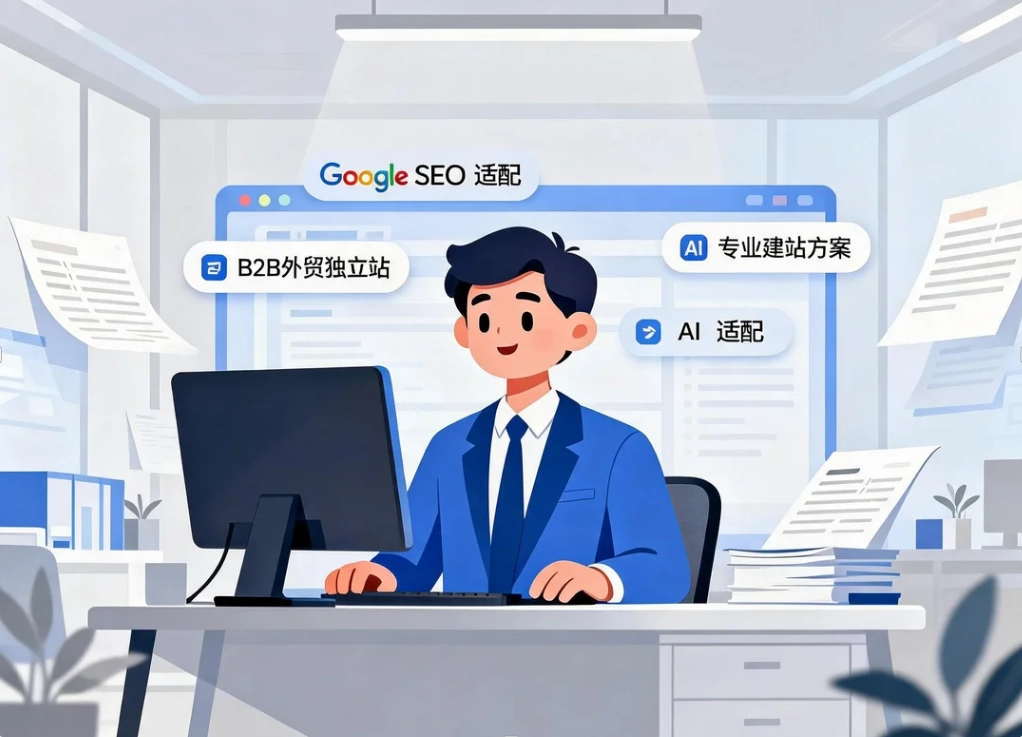 B2B外贸独立站建站方案 – 2026 Google SEO + AI适配,长效获客布局