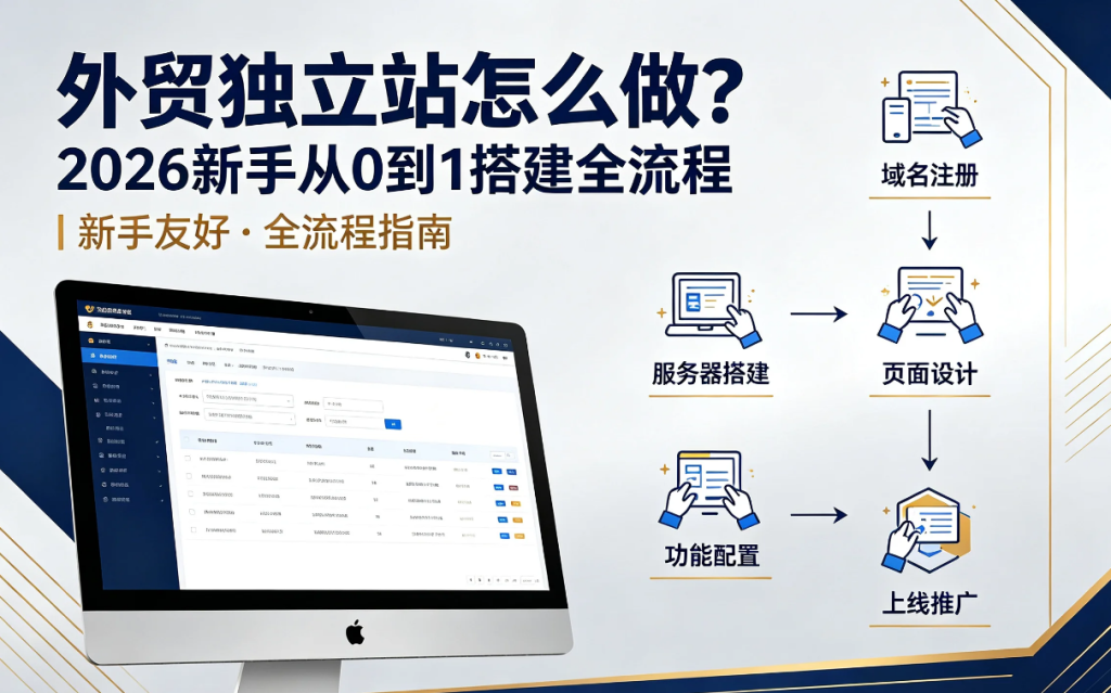外贸独立站怎么做？2026 新手从 0 到 1 搭建全流程
