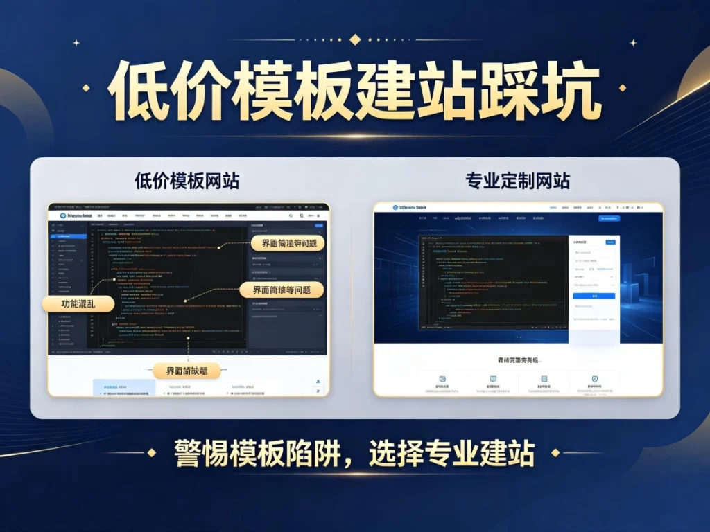 模板建站和定制建站哪个好？-真实案例分享