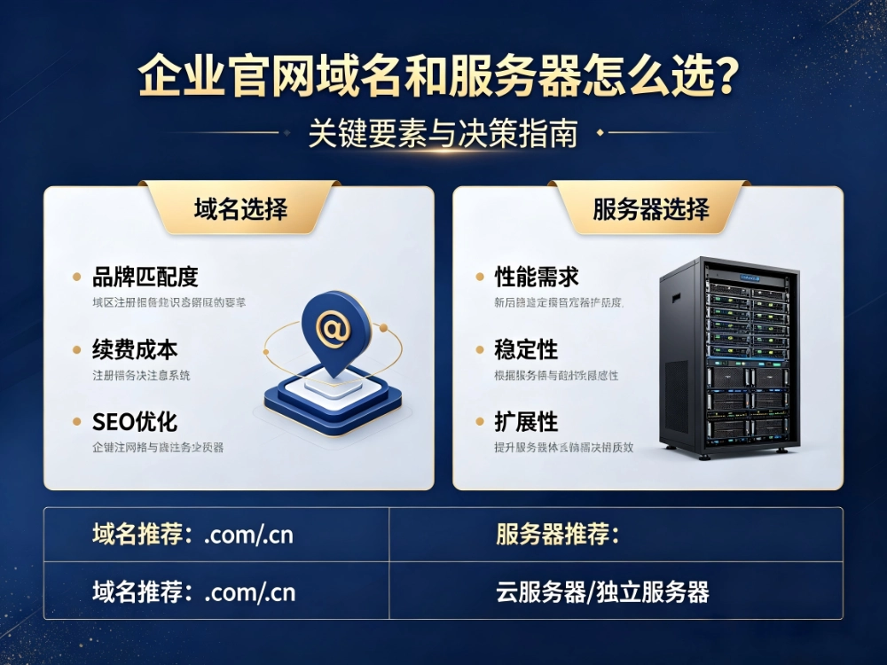 企业官网域名和服务器怎么选？（避坑、挑选指南）