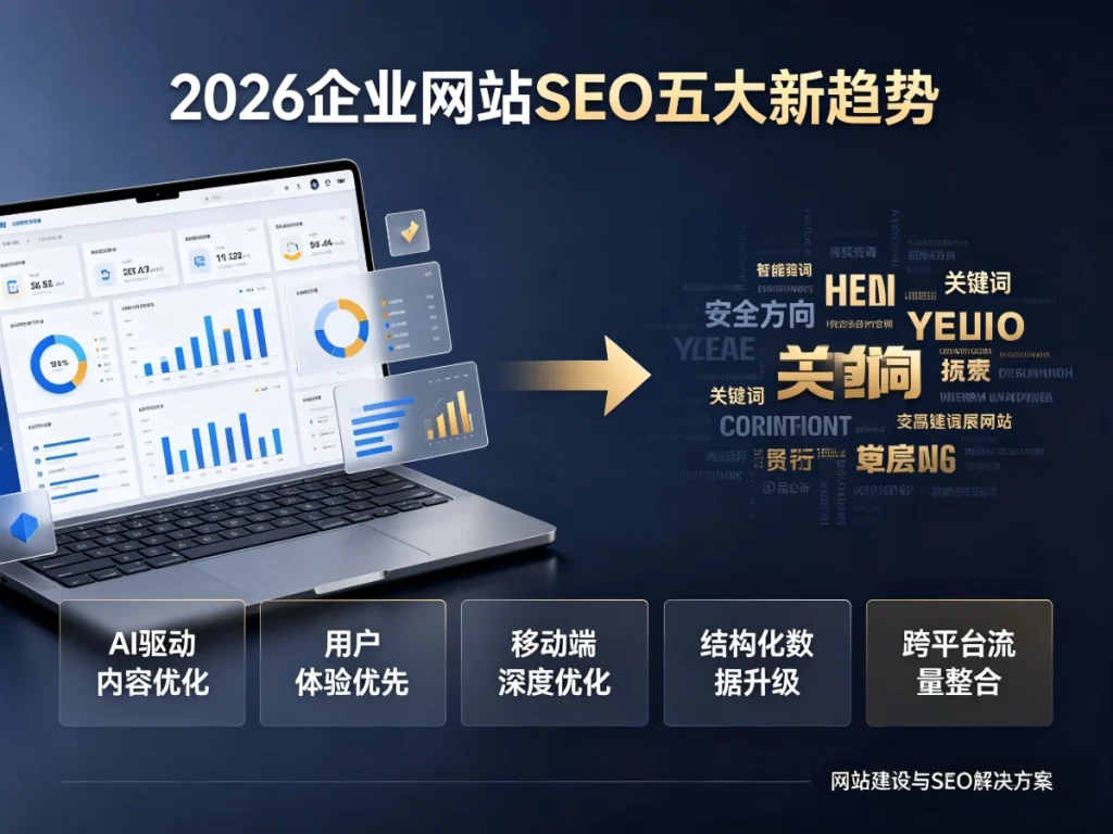 2026 企业网站 SEO 五大新趋势，提前优化抢占免费流量