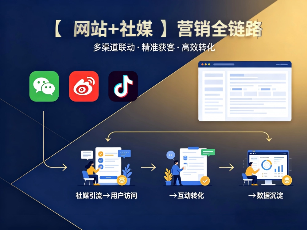 网站+社媒营销怎么联动？从引流到转化的完整链路