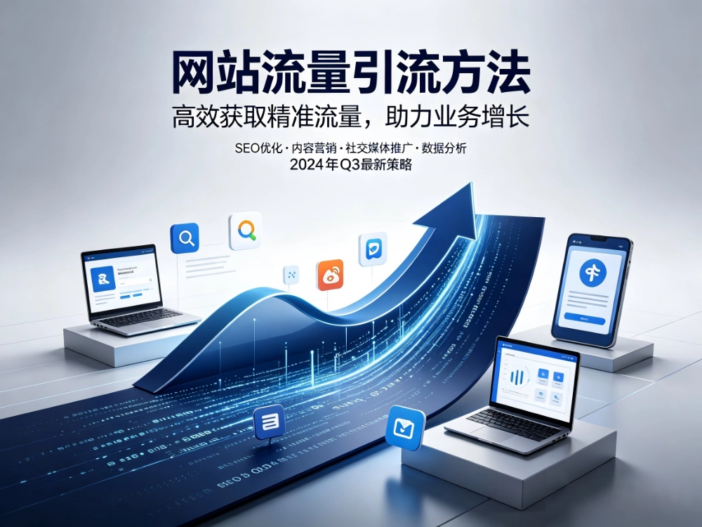 网站没流量怎么办？建完官网后引流方法盘点